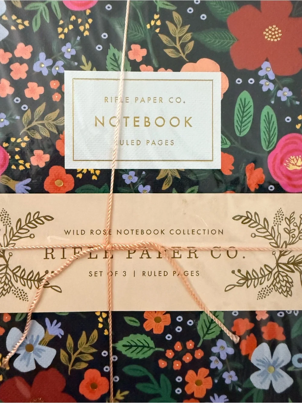 Rifle Paper Co Wild Rose Collection Lined Notebooks Bundle - 6 total